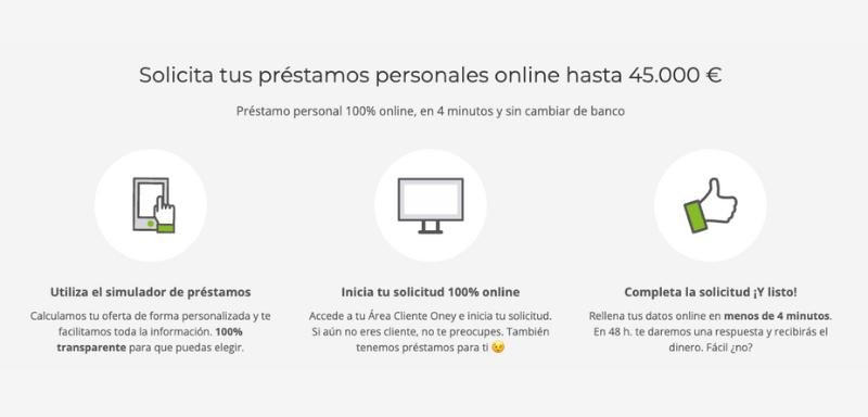 Cómo solicitar el Préstamo Personal Oney.