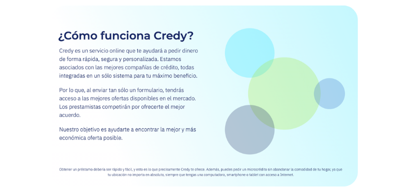 Cómo funciona Credy.