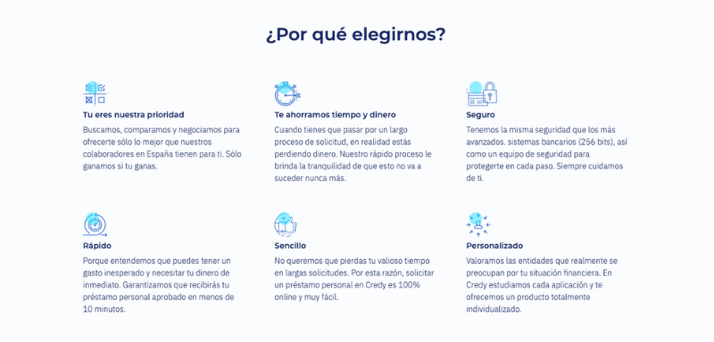 Por qué elegir Credy.