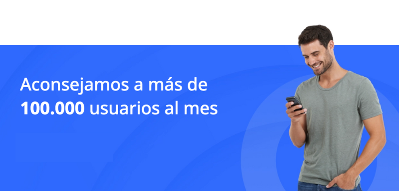 Creditilia aconseja a más de 100.000 usuarios al mes.